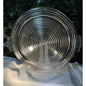 Anchor Hocking Manhattan Clear Depression Glass 15 3/4" Relish Tray NOT DIVIDED